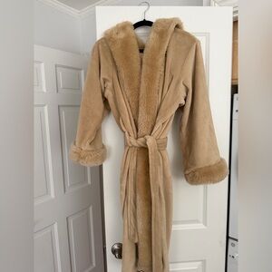 Pottery Barn Cozy Comfort Robe in Camel